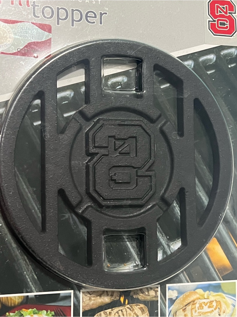 NC State Wolfpack Cast Iron Grill Topper